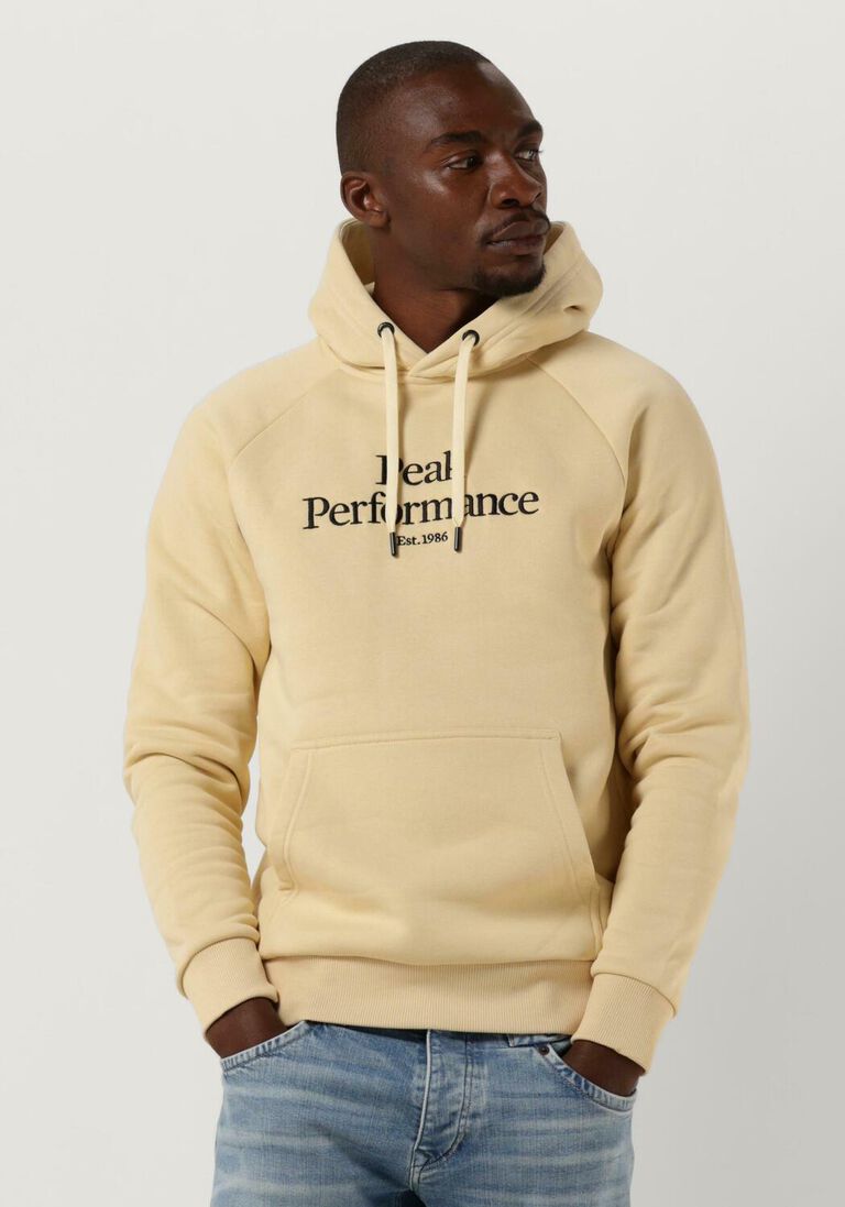 PEAK PERFORMANCE beige peak performance sweater original hood