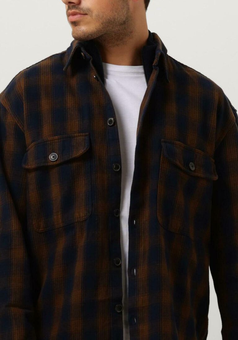 SELECTED HOMME bruine selected homme overshirt slhloosemason-flannel overshirt w noos