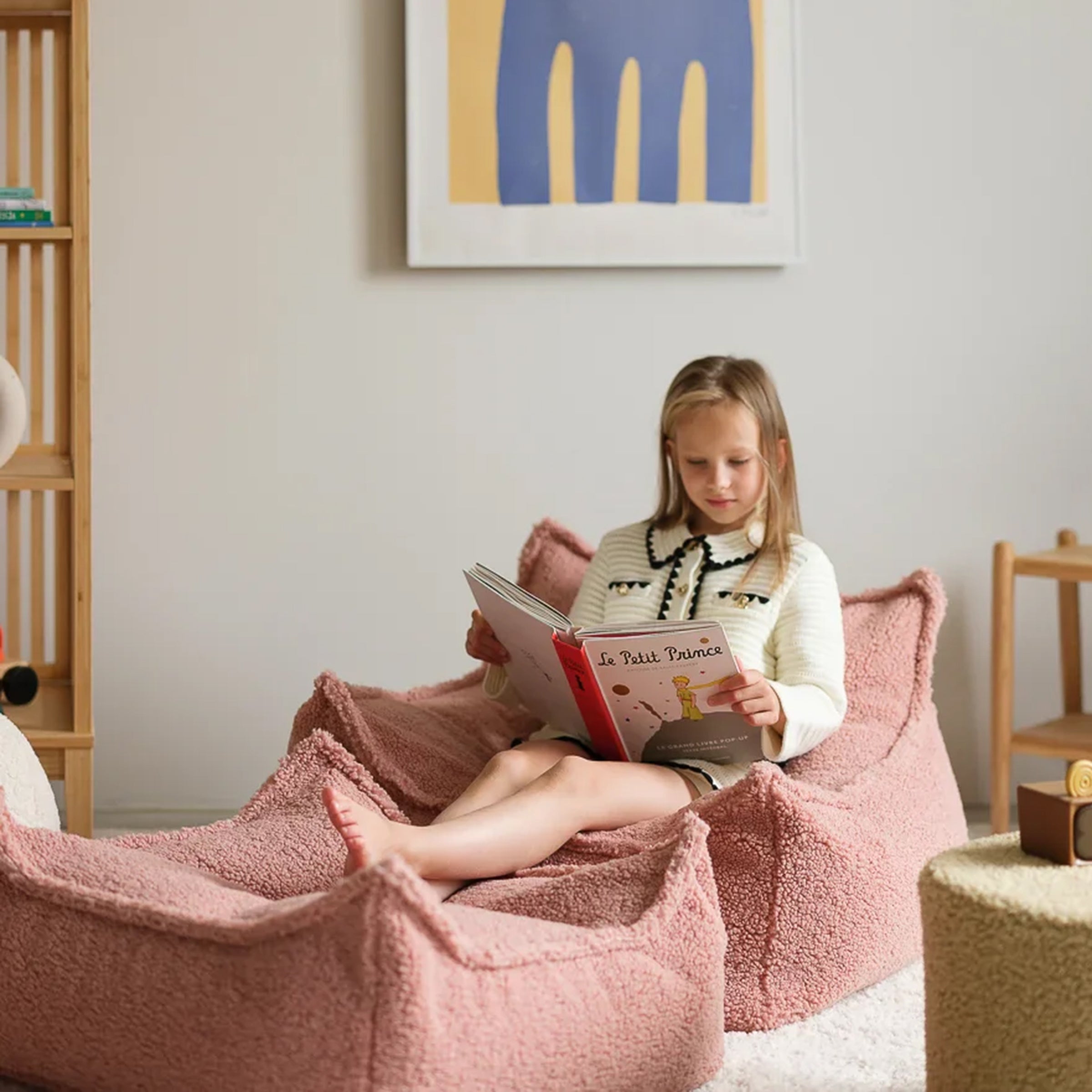Wigiwama Sitzsack und Ottoman Set Guava