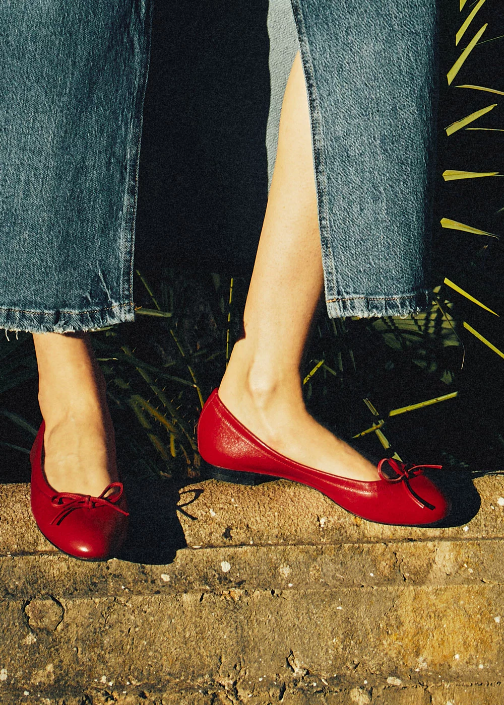 BALLERINE KOWEIT NAPPA ROUGE