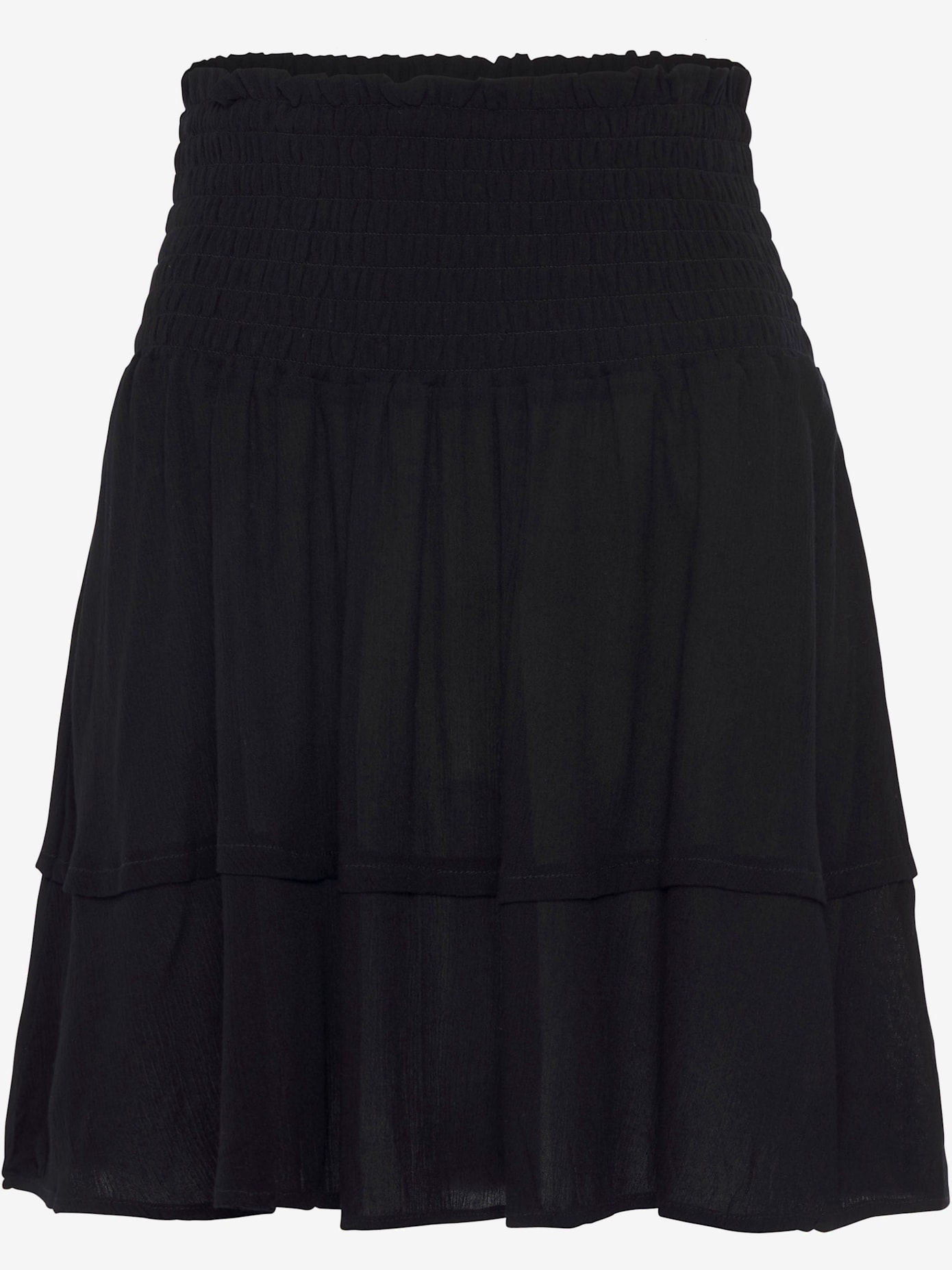 Jupe froissée taille smockée ultra-large