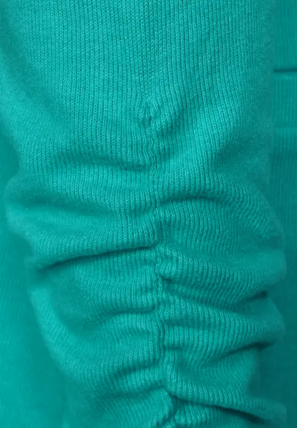 Longblazer mit Raffung - iced green