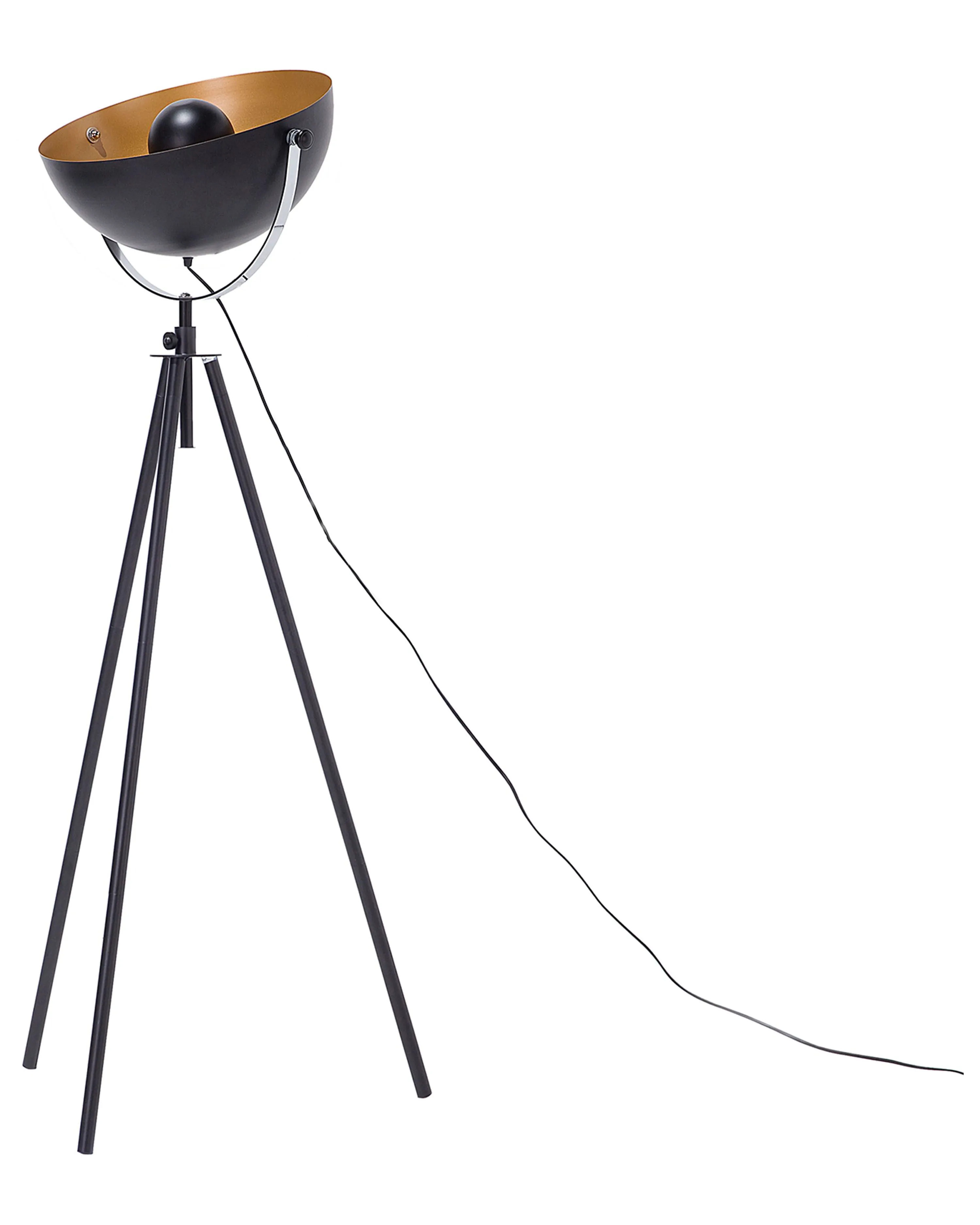 Staande lamp THAMES Metaal Zwart