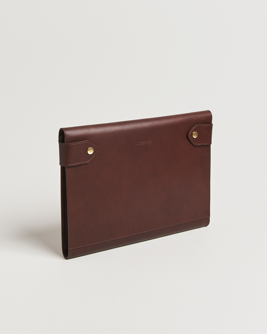 Bennett Winch Large Leather Folio Brown