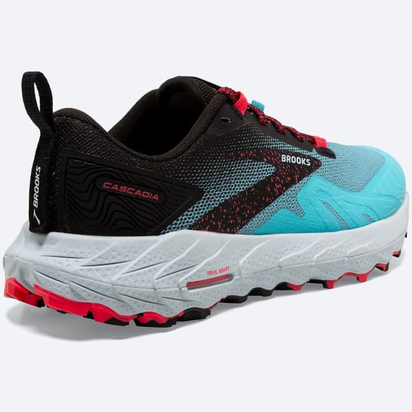 Chaussure trail BROOKS CASCADIA 17 W BLUEFISH/BLACK/DIVA PINK