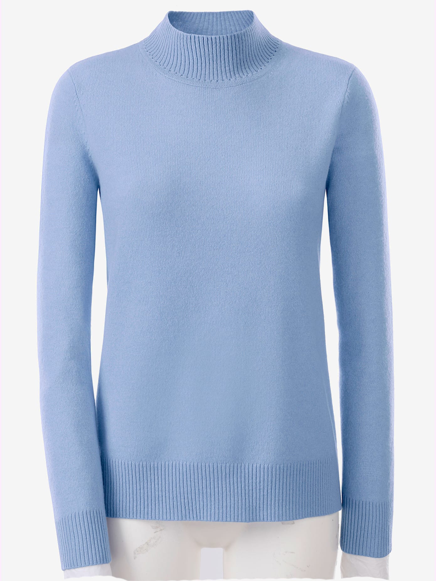 Pull femme basique pratique col montant