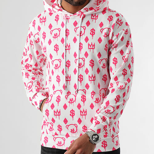Sweat Capuche Lifestyle Maison De Couture 0073 Blanc Rose