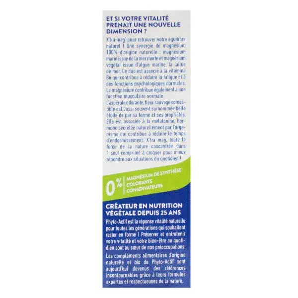 Phytoactif X'Tra Mag' Sommeil 24 Comprimés