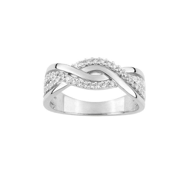 Bague femme - Oxyde de zirconium - Argent 925