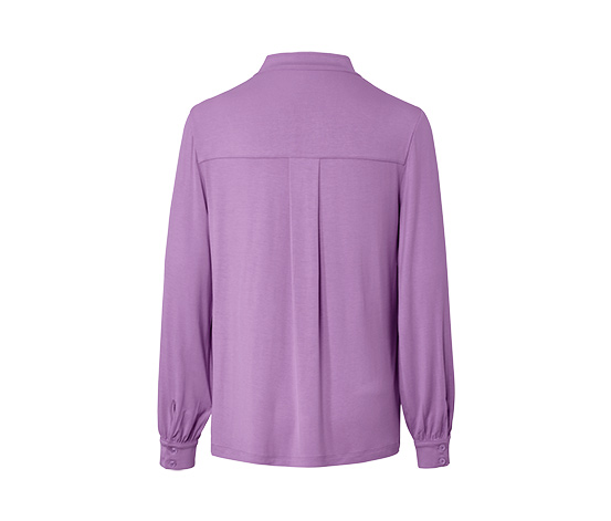 Blusenshirt mit Knopfleiste, schwarz