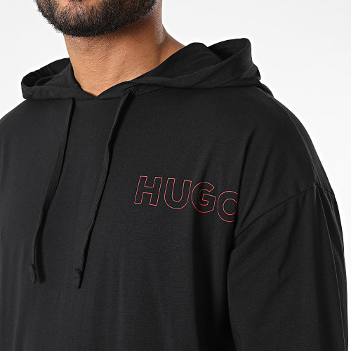 Tee Shirt Capuche Manches Longues Unite 50478917 Noir
