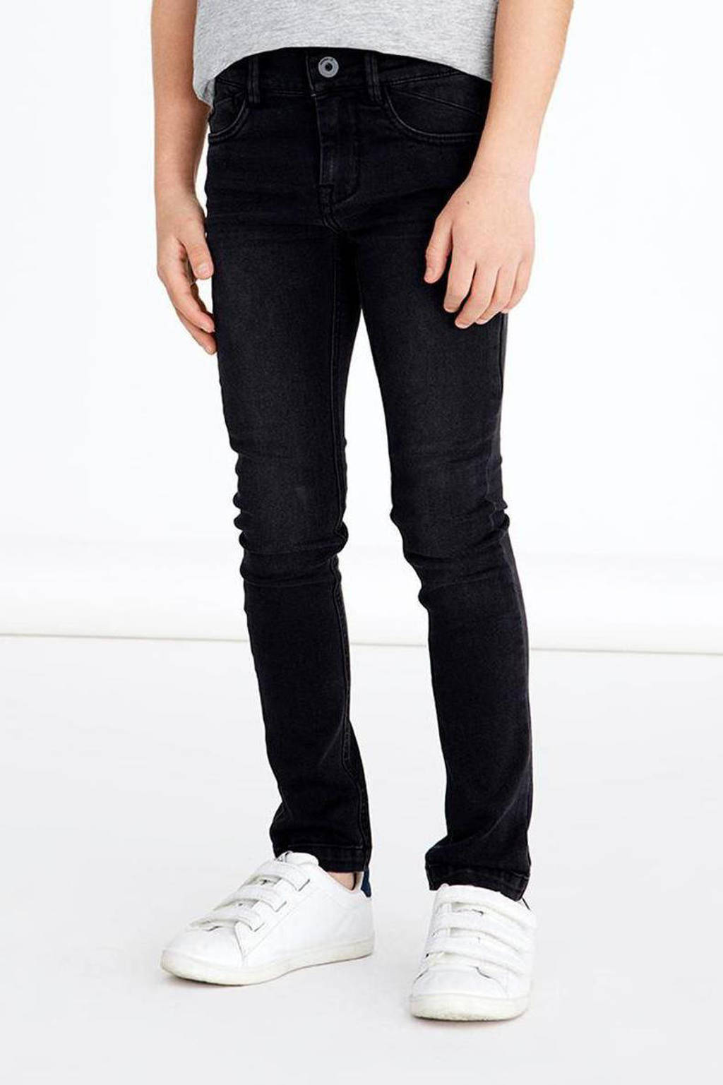 NAME IT skinny jeans NKMPETE zwart