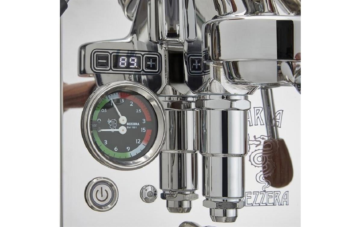 Siebträgermaschine Aria Top Pid Edelstahl/Schwarz<br>Espressomaschine