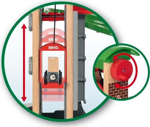Brio World Tog - Løft Og Læs Med Lagerbygning - 33887