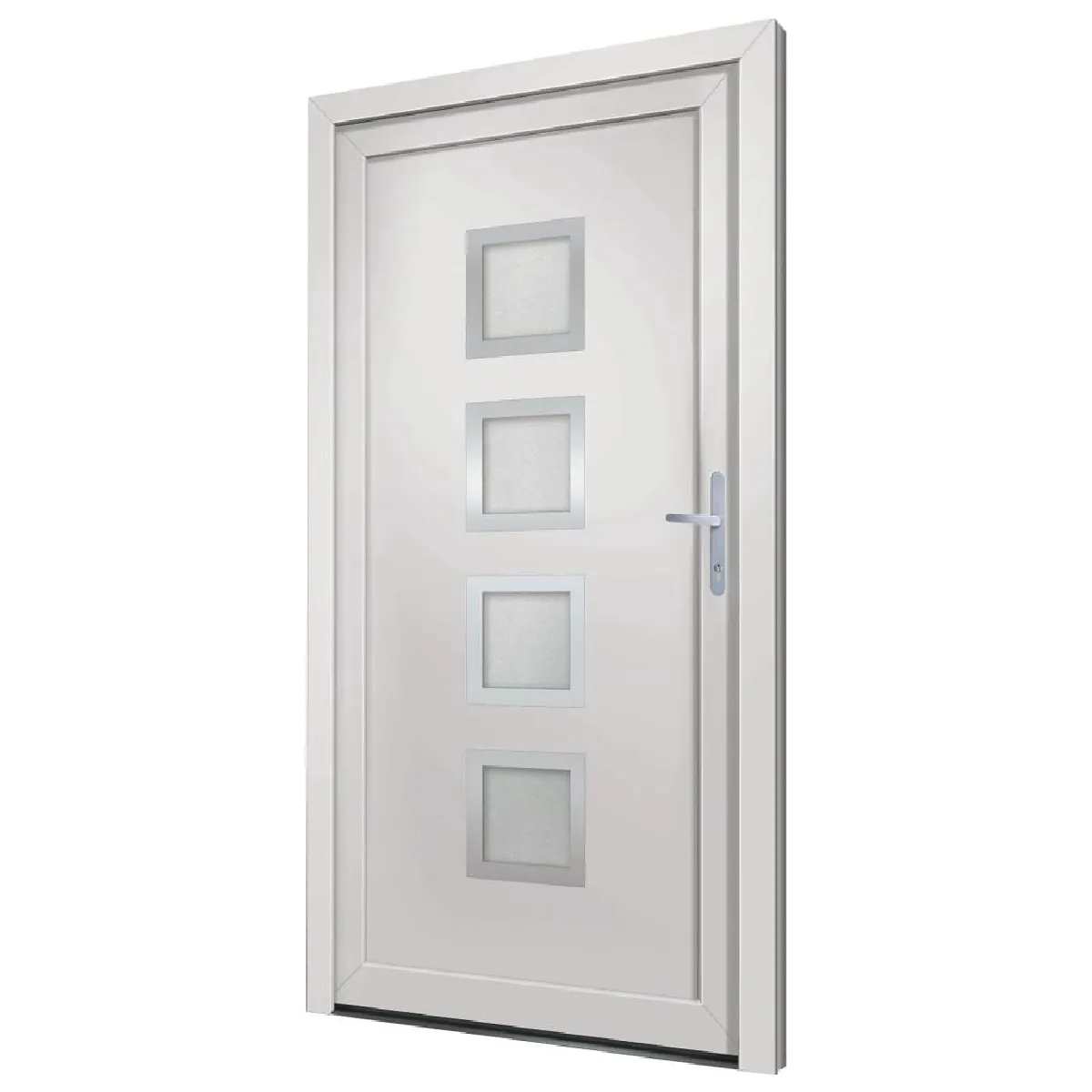 vidaXL Porte d'entrée 108x208 cm - Blanc