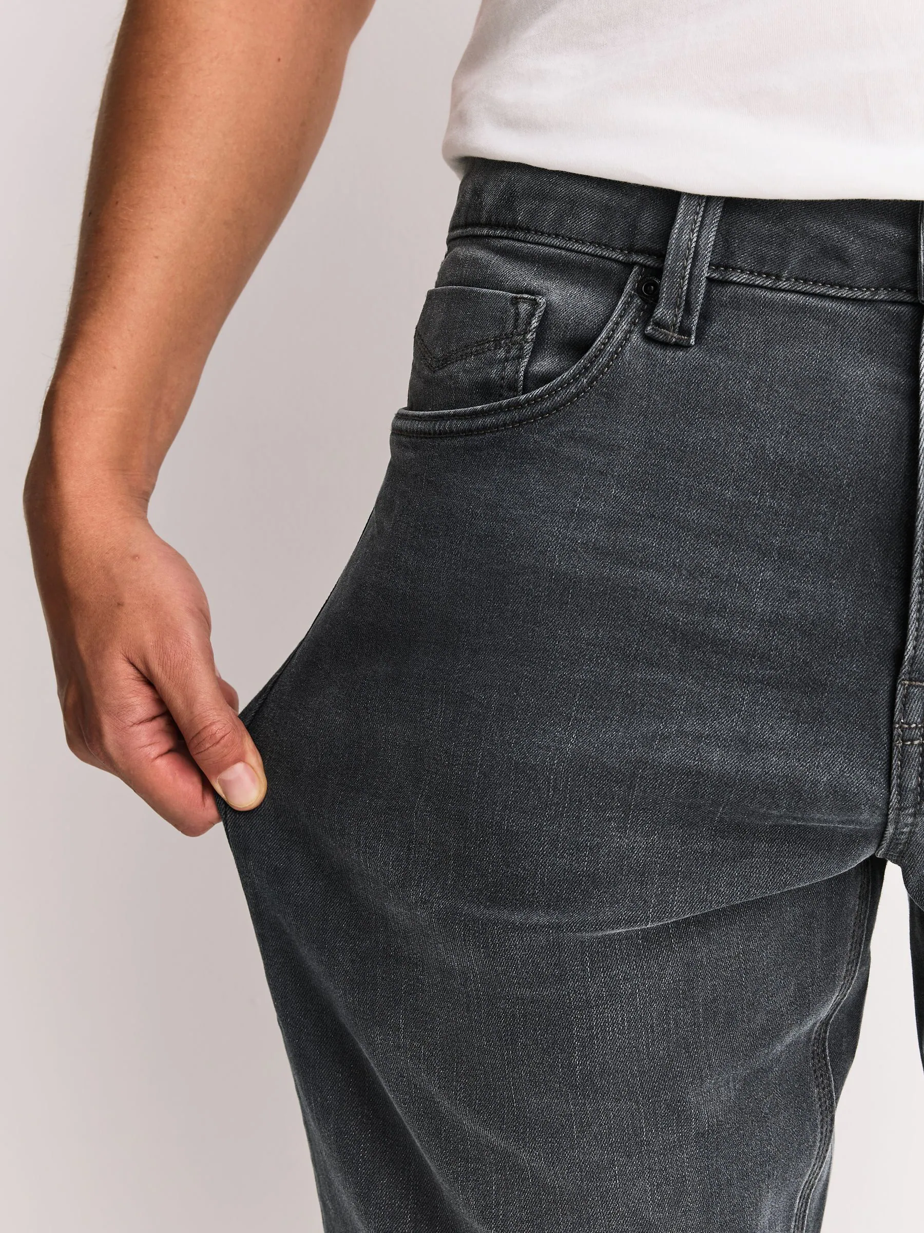 Grijs - Slim Fit - Motionflex jeans