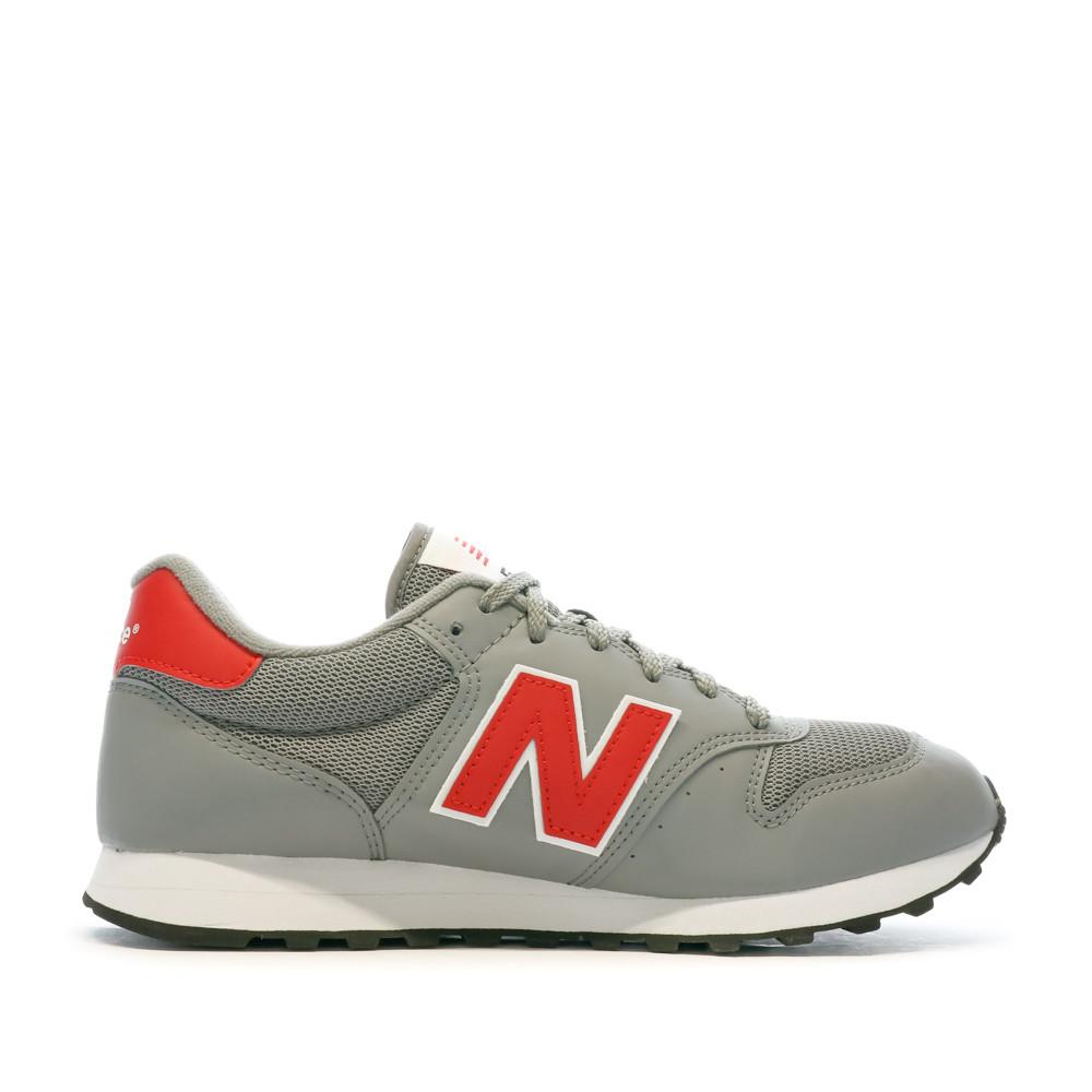 New Balance Baskets Grises/Rouge Homme New Balance 500