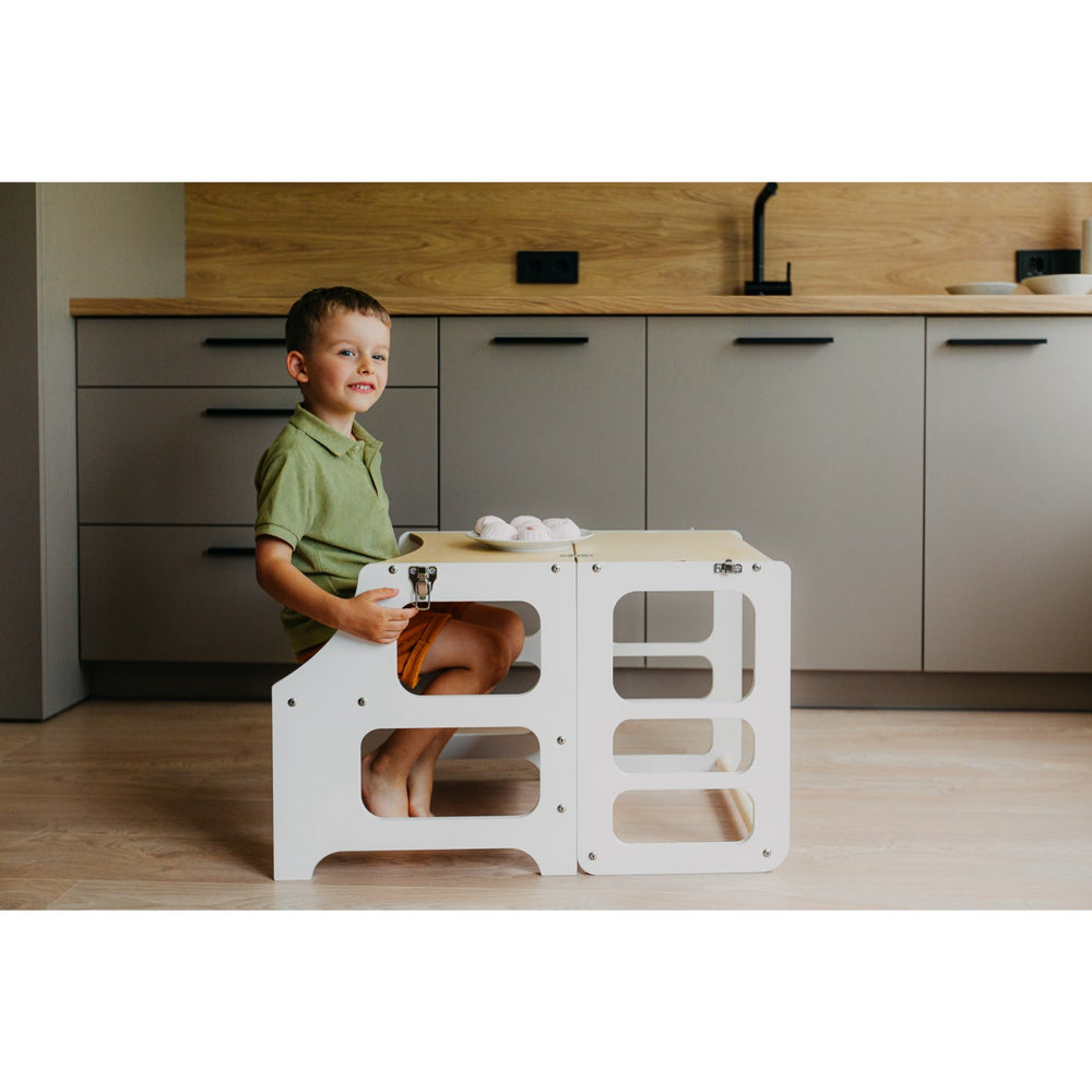 Køb Duck Woodworks Foldbart Læringstårn White