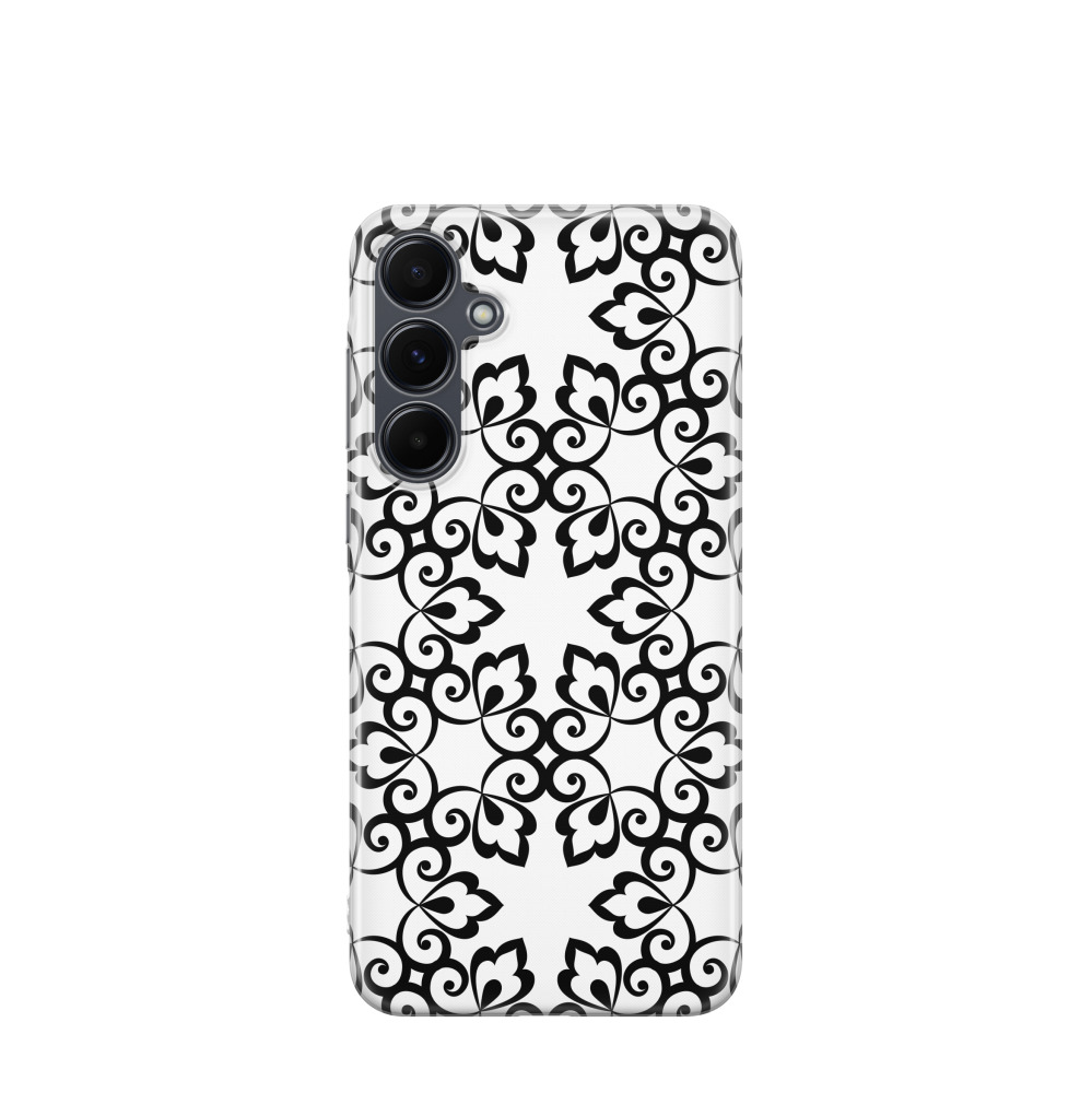 Samsung Galaxy A55 Gummi Hülle Mystische Mandala 3 - Transparent