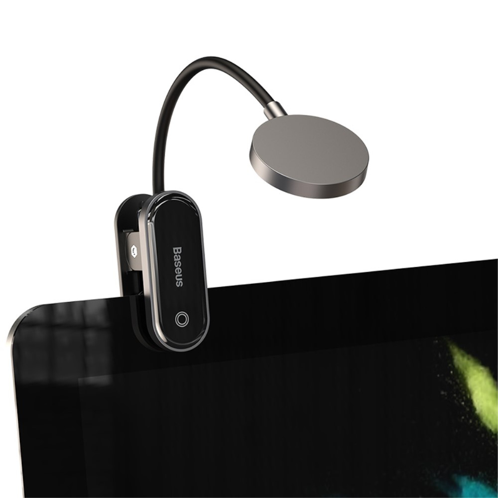 (5V/3W) 29cm Flexible Mini Clip LED Lese Lampe mit Touch Control (Akku 350mAh) - Schwarz
