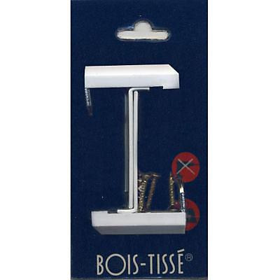 2 supports blancs pour fenêtre en PVC
