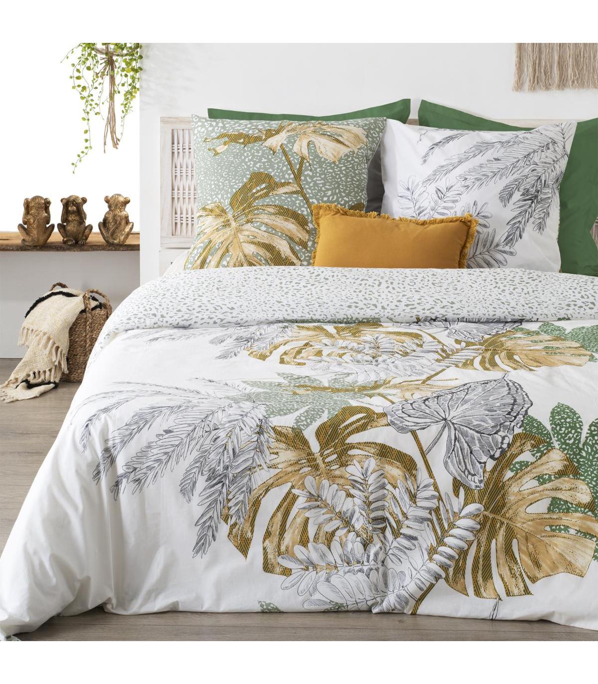 PARURE IMPRIMEE MONSTERA 240X220CM