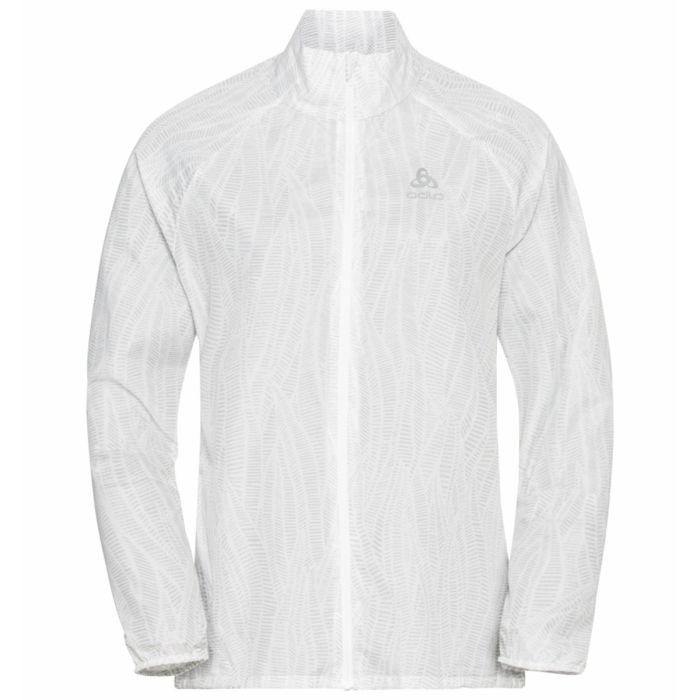 Odlo Dame Jakker Jacket Zeroweight Print Hvid