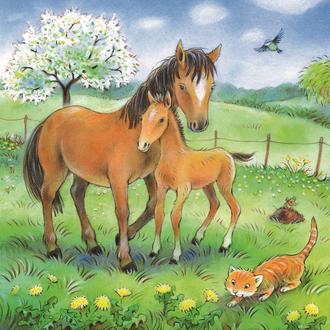 Puzzle-Box - Kuschelzeit - 3x 49 Teile