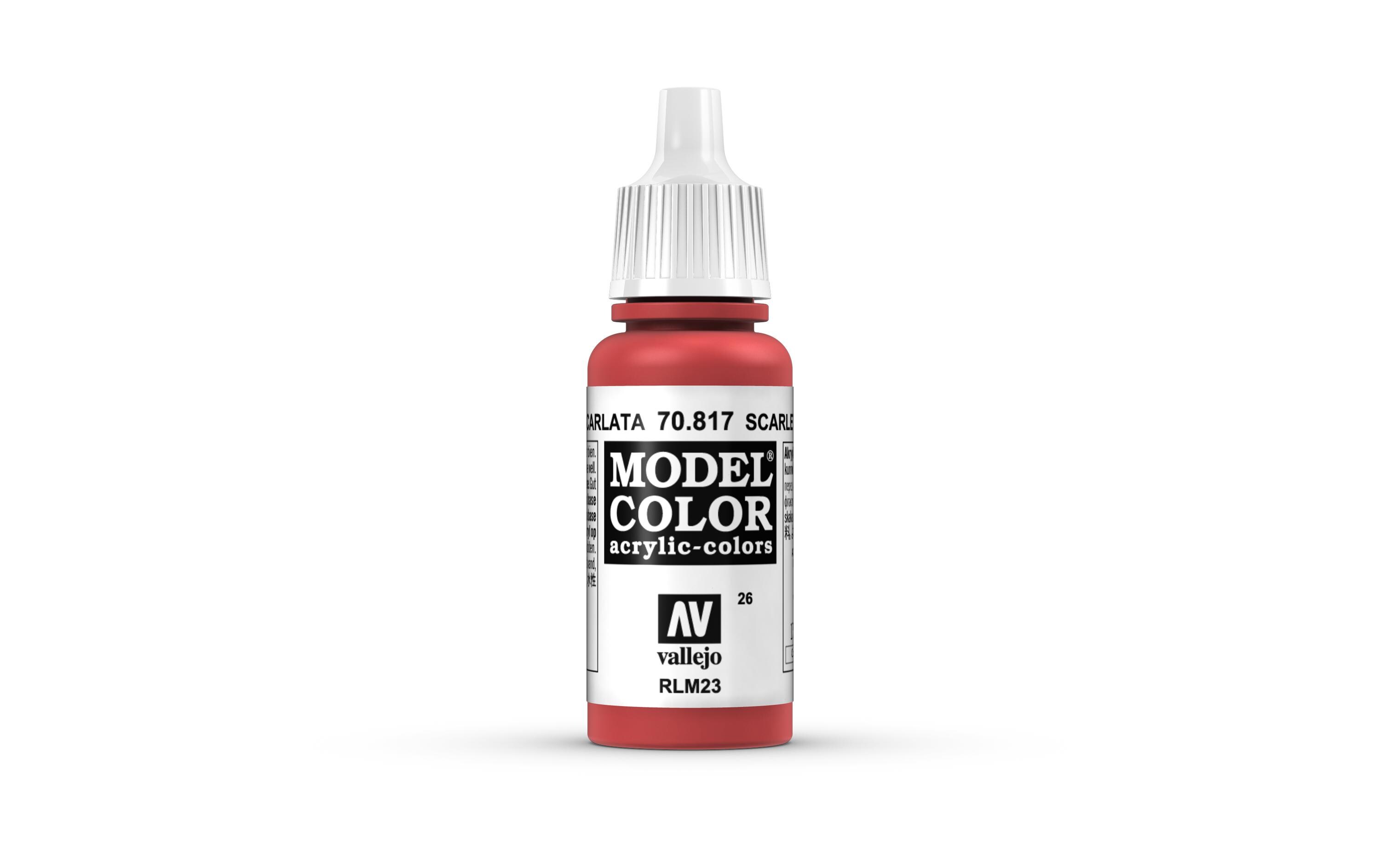 Acrylfarbe Matt, Scharlachrot 17 mlModel Color Scarlet