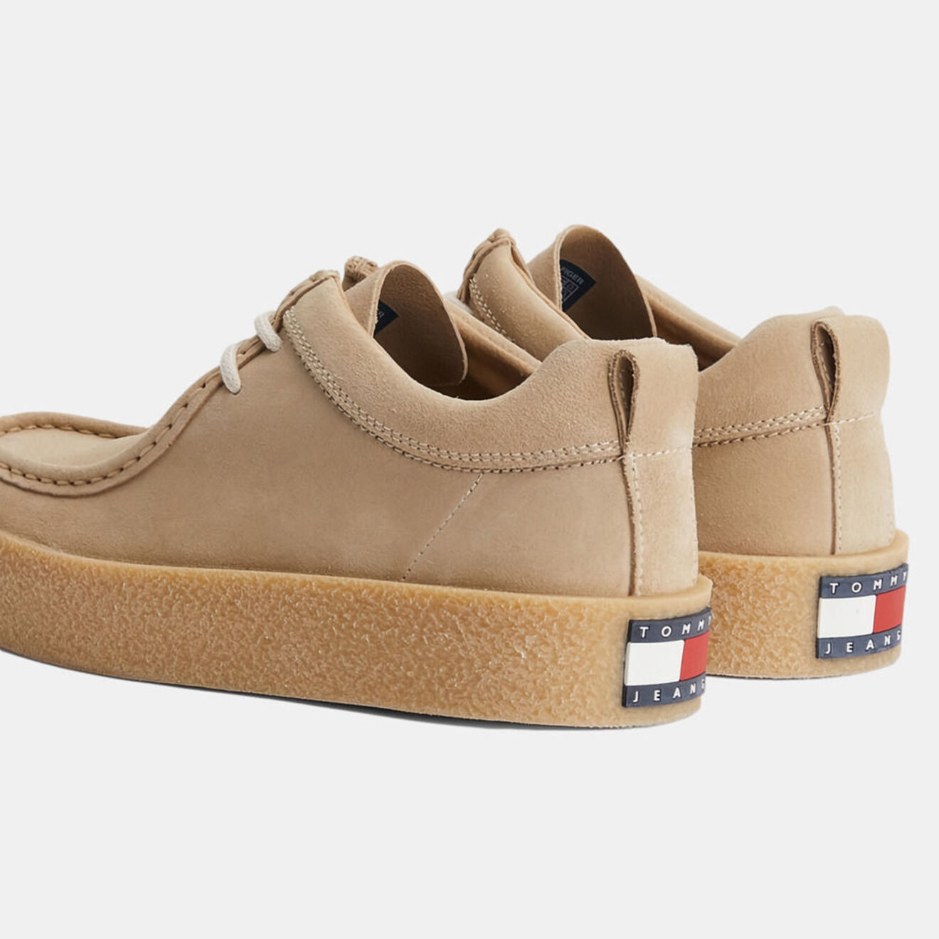 Tommy Hilfiger Mocassins en Velours de Cuir beiges