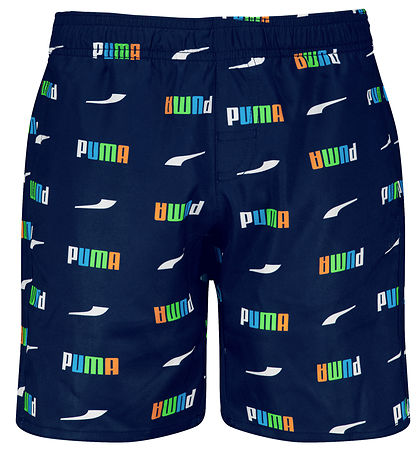 Puma Bådeshorts - Printed Logo - Navy Combo