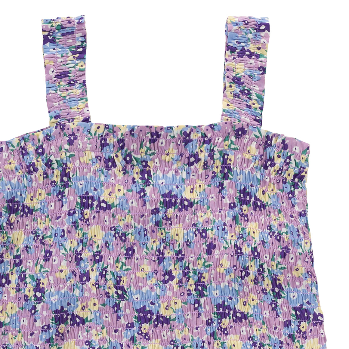 Beatwear Mädchen Blusen-Top mit Blumen allover helllila / hellblau / lila