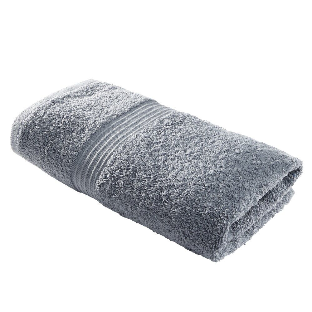 Serviette de toilette 50x90cm coton gris denim