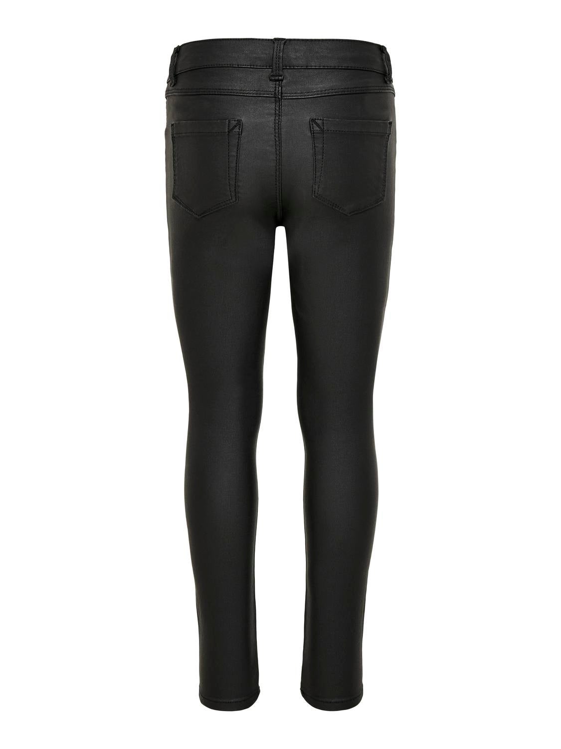 KOGROYAL Mittlere Taille Skinny Fit Klassische Hose Black