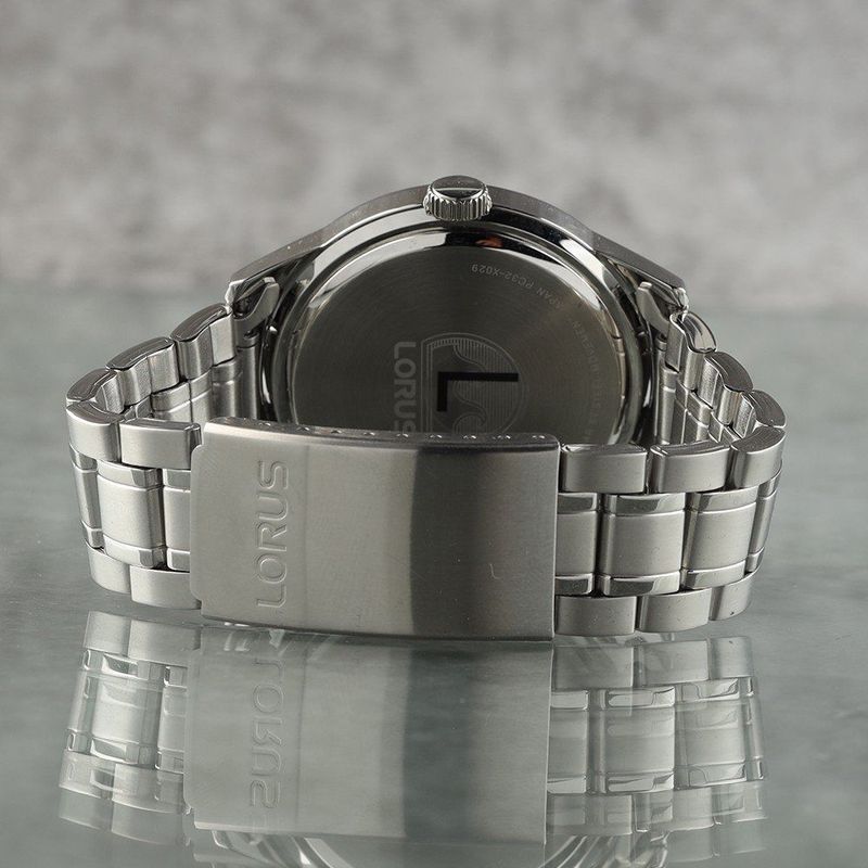 Lorus - RH995BX9 - Herenhorloge - Zwart - Roestvrijstaal - Waterdicht tot 10 ATM
