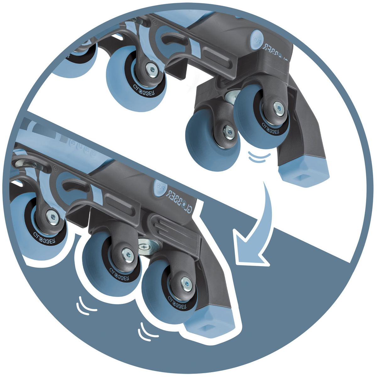 GlobberGlobber   Learning Skates 2in1 aschblau 26-29