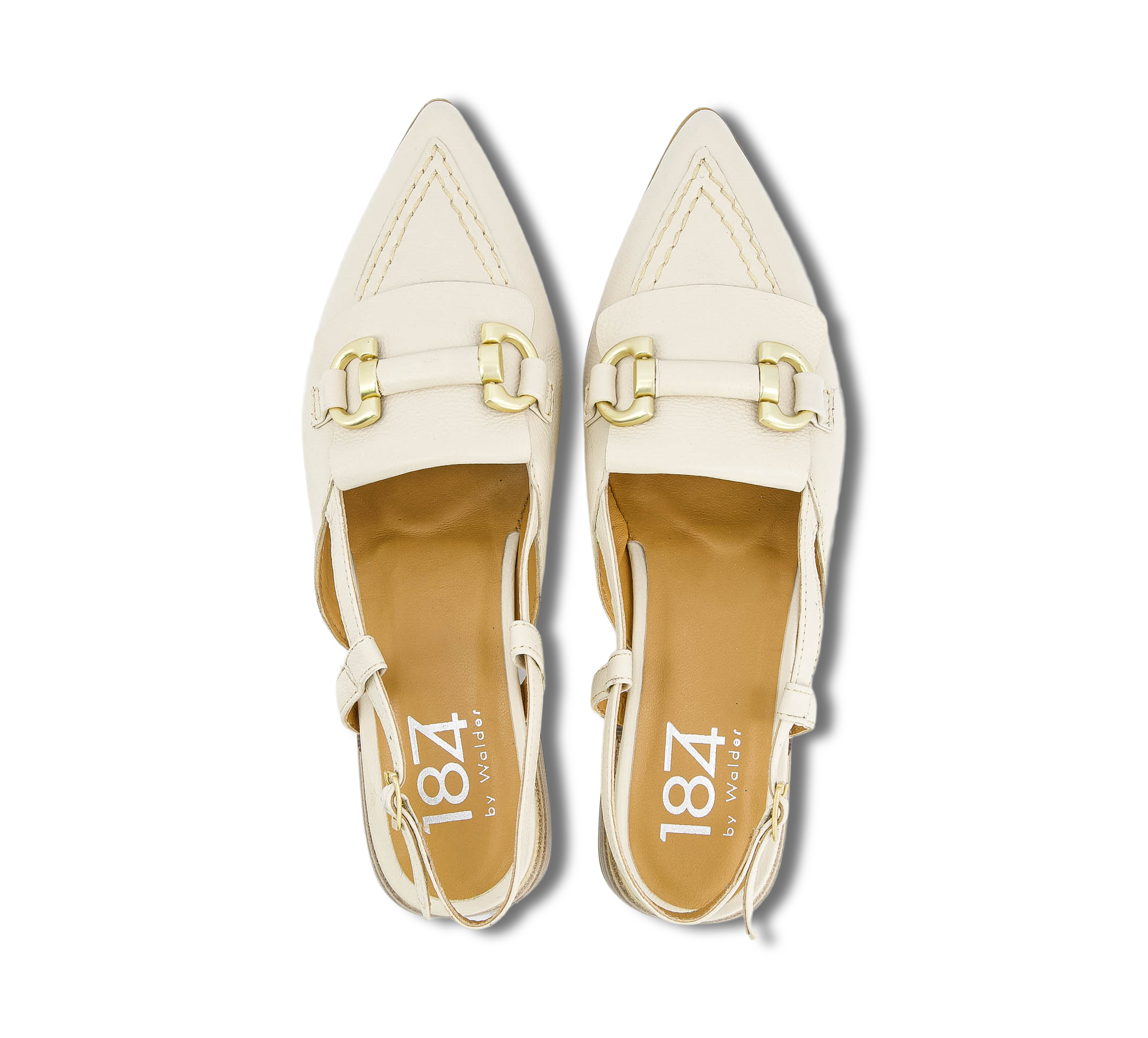 1874 by Walder Sling-Pumps beige/taupe