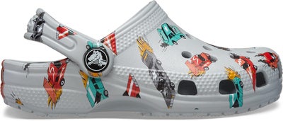Crocs Classic Race Cars Graphic Kids Sandaler, Mirage/Multi