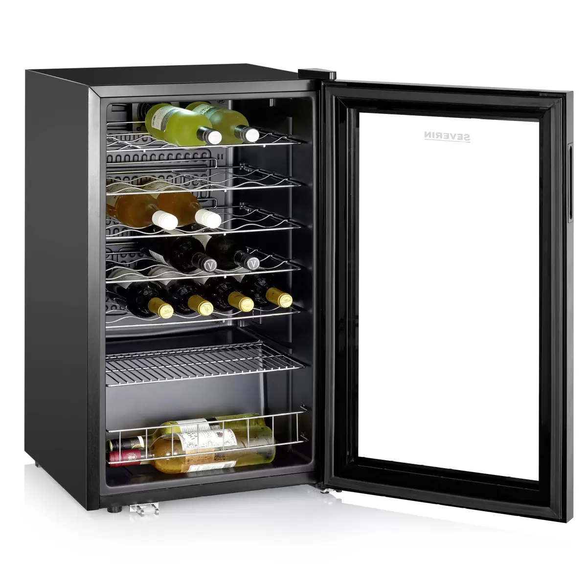Weinkühlschrank freistehend Severin WKS8908 Schwarz