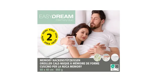 Easy Dream Nackenstützkissen Memory Duo 2er-Set