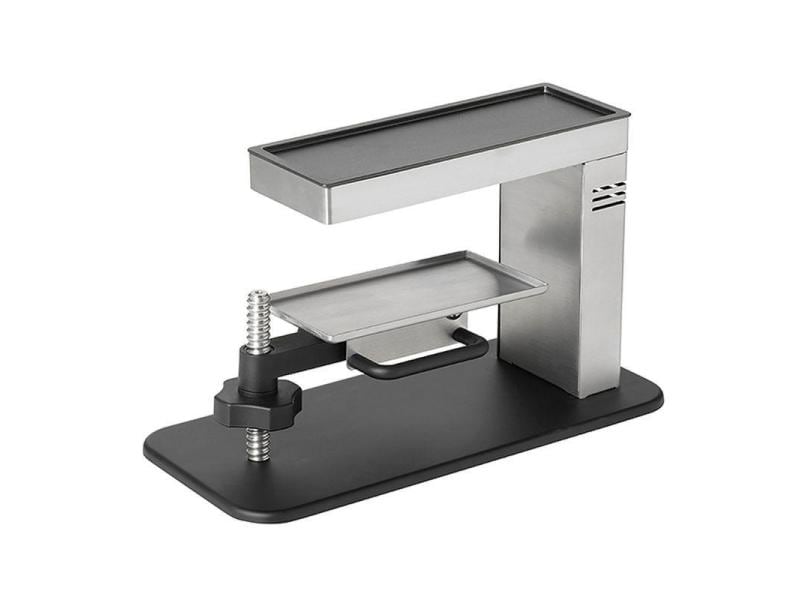 Stöckli Raclette-Gerät Swing Silber/Schwarz Raclettegerät mit Käsehalterung