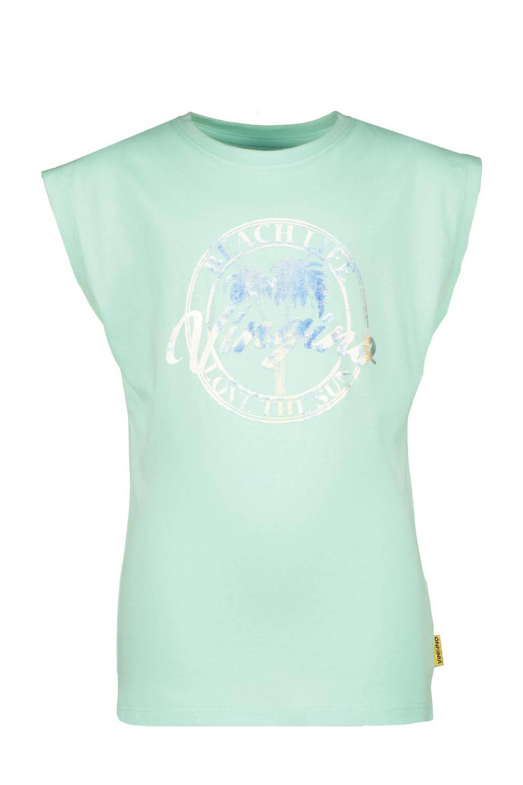 Vingino T-shirt HILSA met printopdruk mintgroen