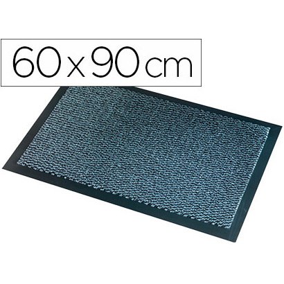 Tapis anti-poussière paperflow polypropylène super budget 60x90cm aspect velour coloris gris