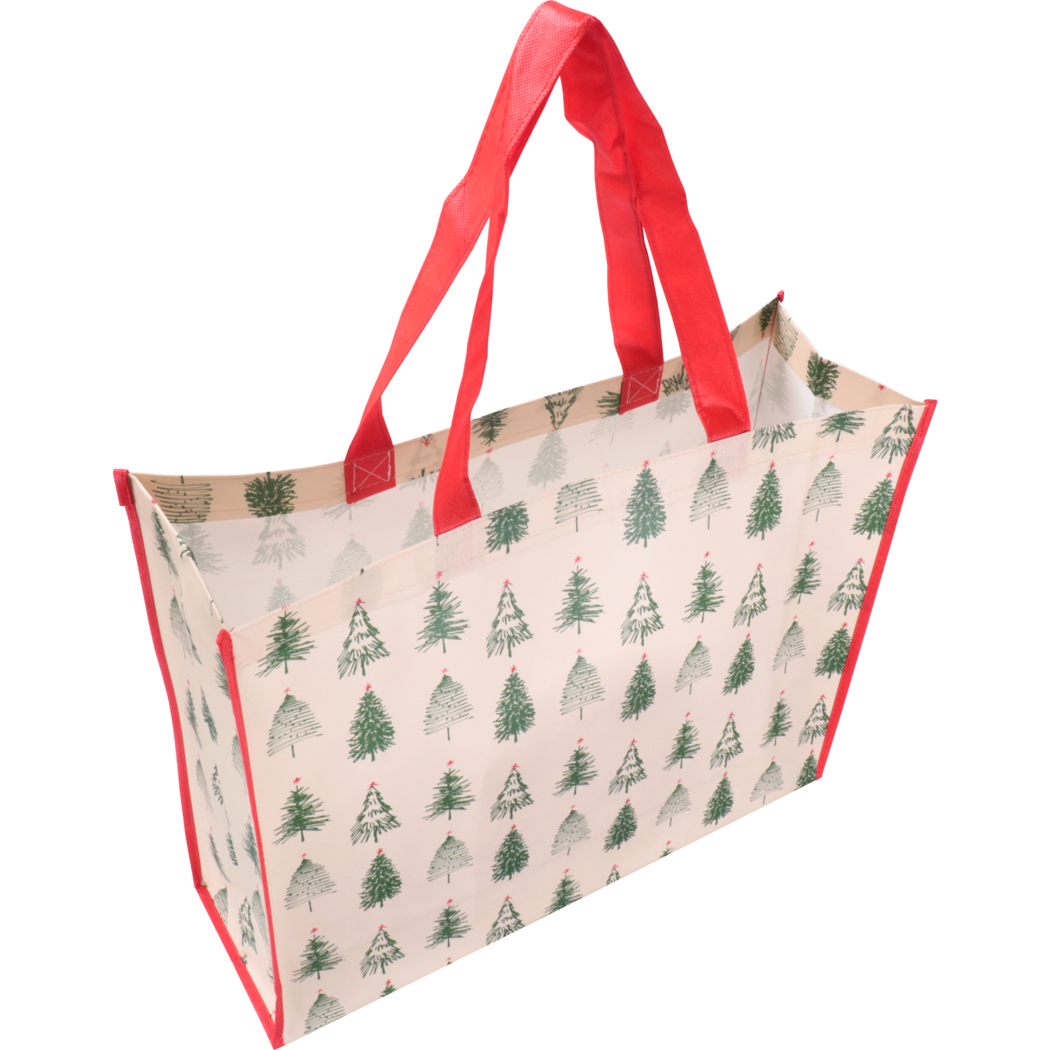Shopper, Kerstmis, PP, Kerstboompjes, 45x 15x36cm,