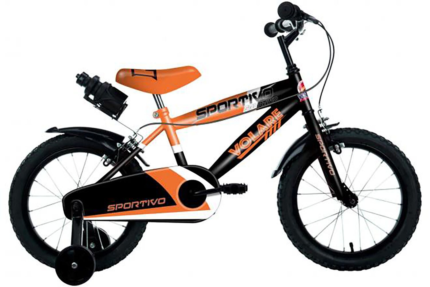 TPFSports Sportivo Kinderfahrrad - Jungen - 14 Zoll - 2 Handbremsen - Neon Orange