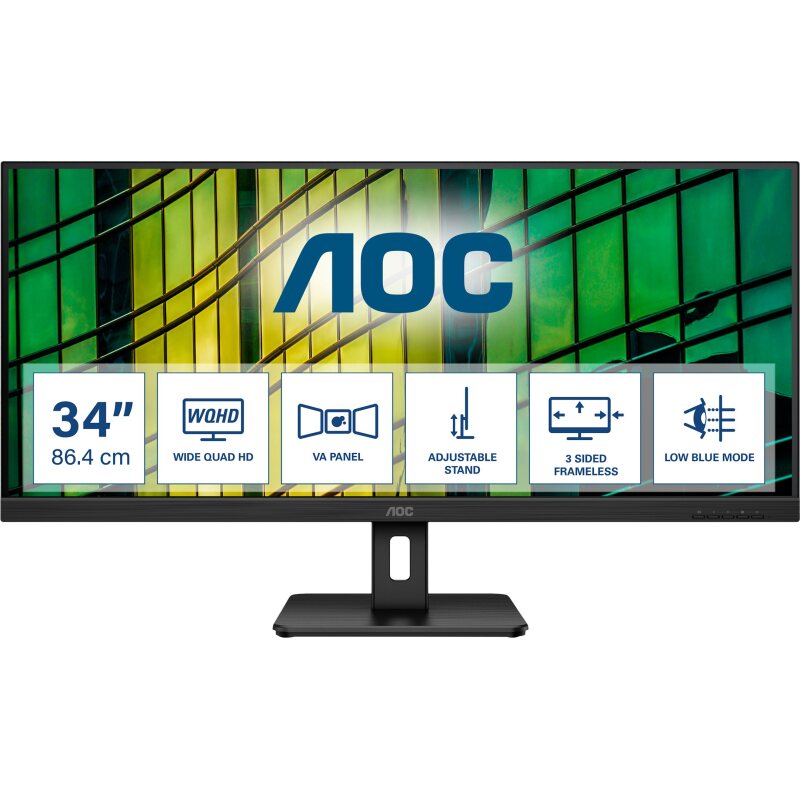 AOC E2 U34E2M/BK écran plat de PC 86,4 cm (34