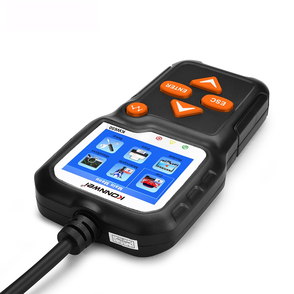 Auto Batterietester KFZ Spannungswiderstand Prüfgerät mit LED Display CCA 100-2000