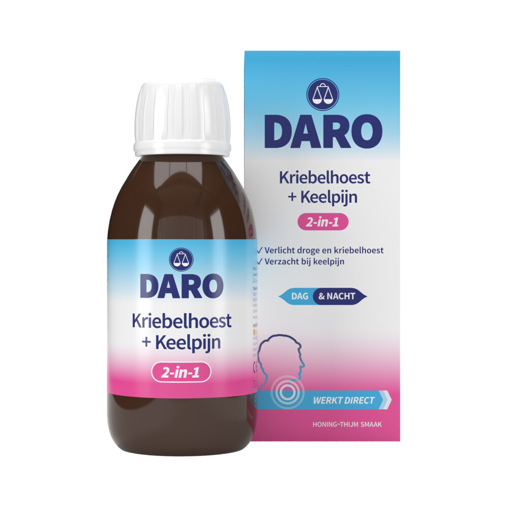 Daro 2-in-1 Kriebelhoest + Keelpijn 150 ml