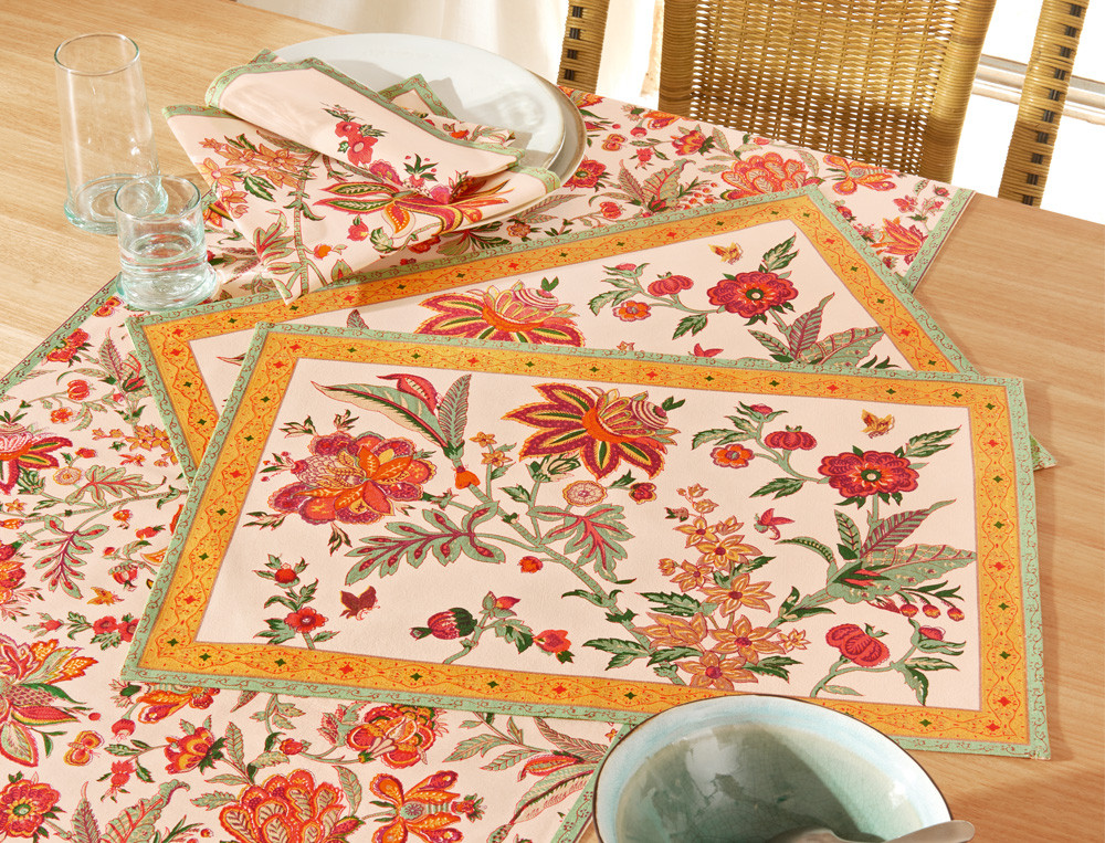 Lot de 2 serviettes de table imprimées-Antigua