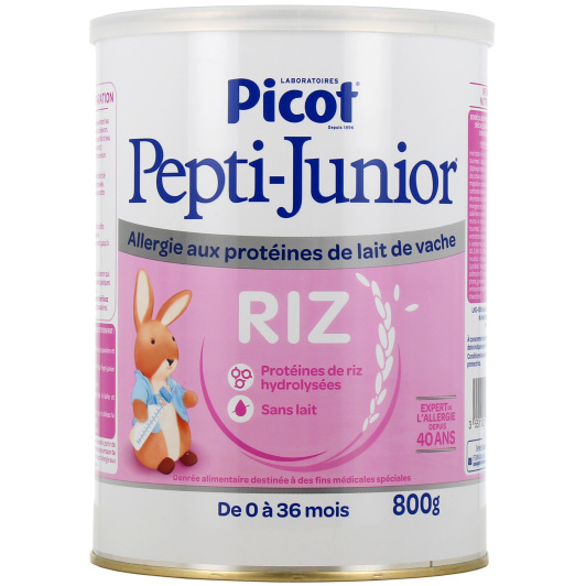 Picot Pepti-Junior Riz Lait 0 à 36 mois - Allergie aux Protéines de Lait de Vache